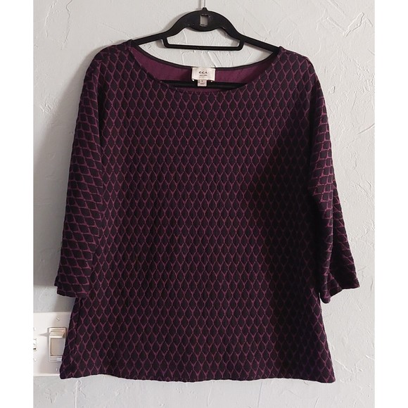 eci New York  Tops Women Size S Polyester, Rayón, Spandex, 3/4 Sleeve,18 Inch Of - Picture 1 of 6